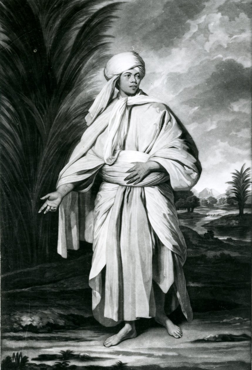 Omai, graverad av John Jacobe av Joshua (after) Reynolds