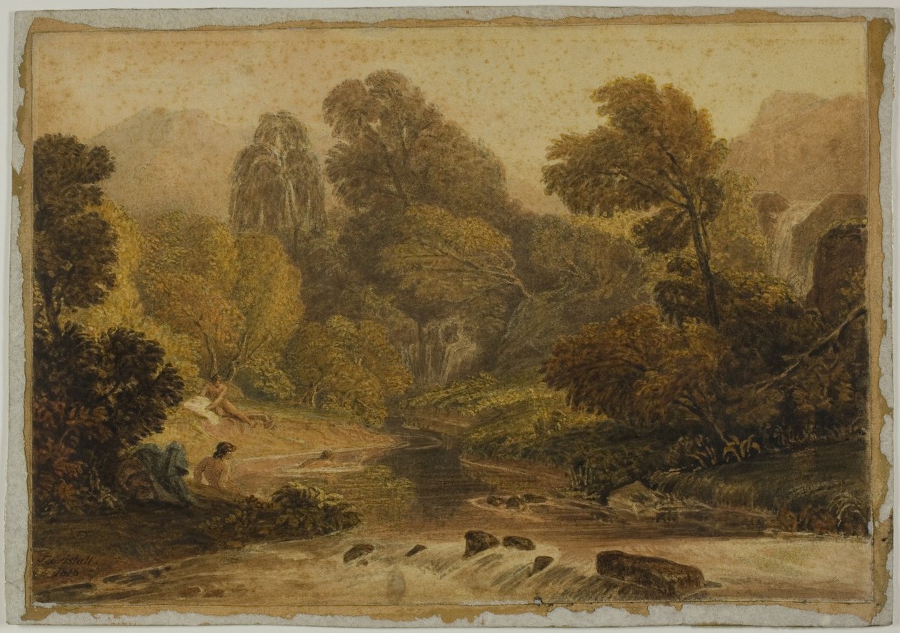 En scen nära Lodore, Cumberland av Joshua Cristall