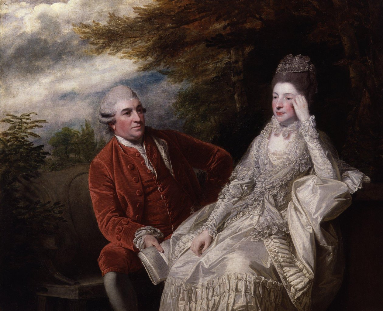 David Garrick; Eva Maria Garrick, född Veigel av Joshua Reynolds