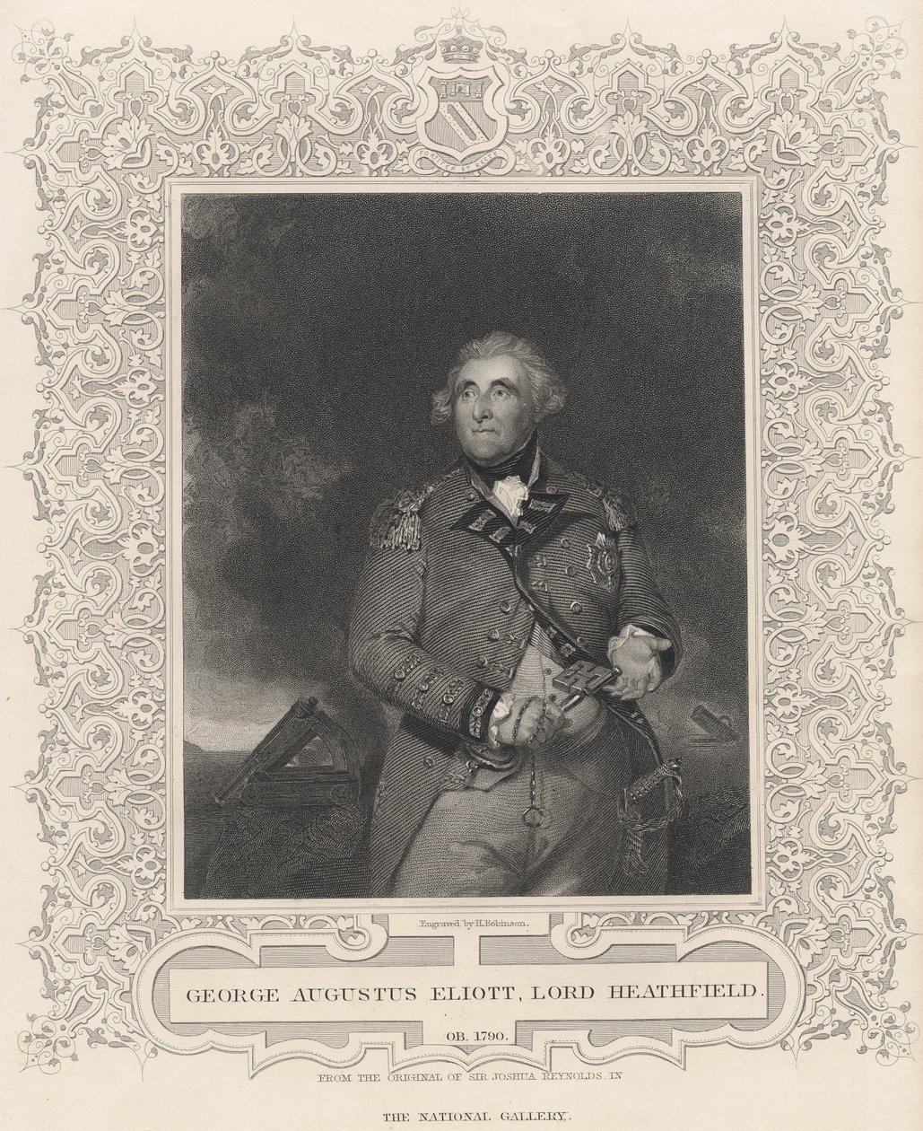 George Augustus Eliott, 1:a baron Heathfield av Joshua Reynolds
