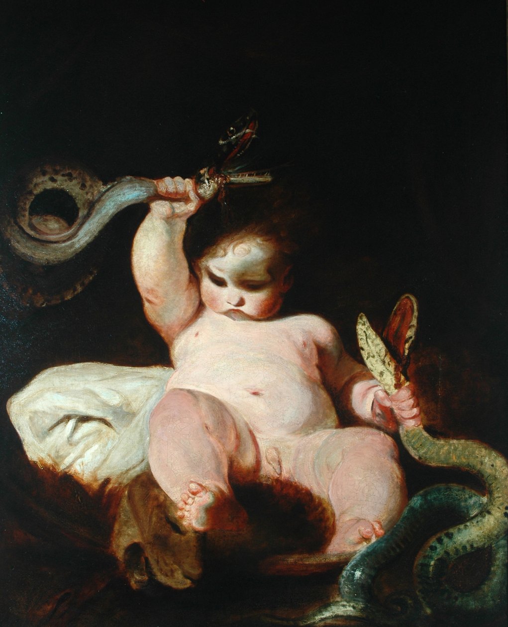 Spädbarnet Herkules av Joshua Reynolds