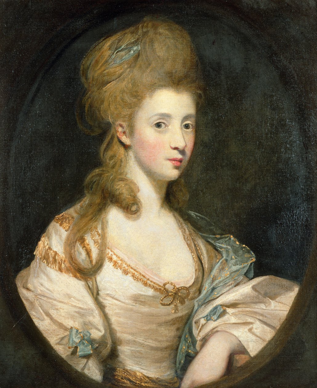Porträtt av Mrs John Musters c.1777-80 av Joshua Reynolds