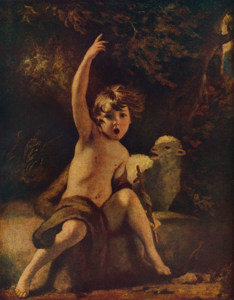 S:t Johannes i vildmarken, c1776 av Joshua Reynolds