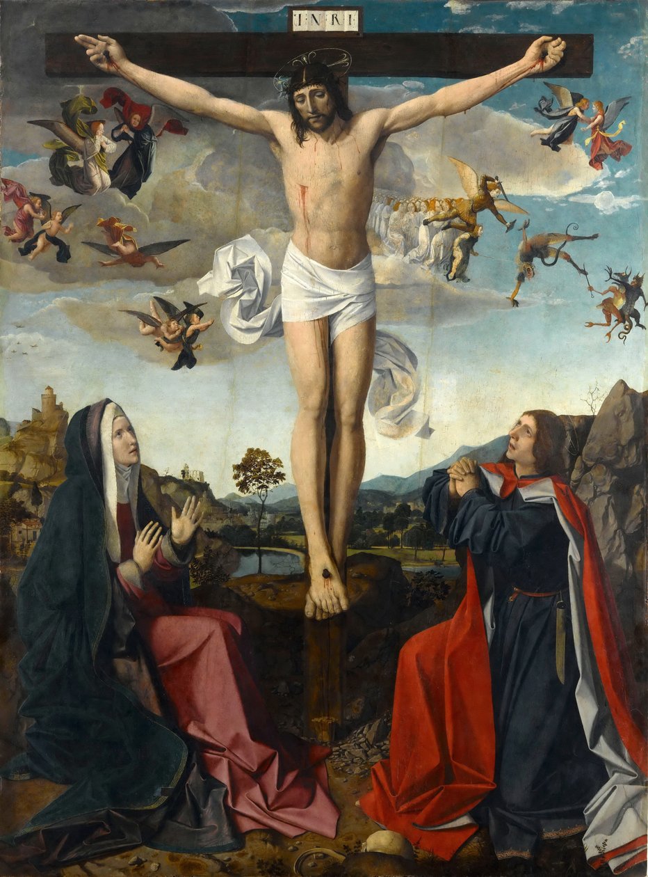 Crucifixion av Josse Lieferinxe