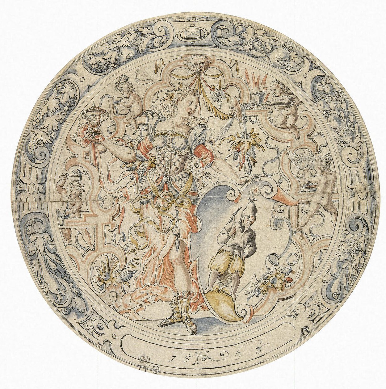 Allegory of Mining, 1563 av Jost Amman