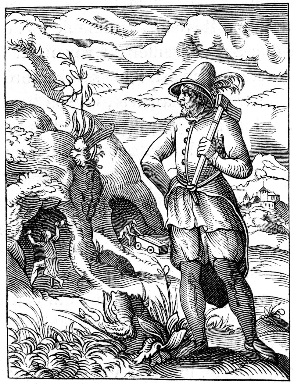 Gruvarbetare, 1500-talet 1849. av Jost Amman