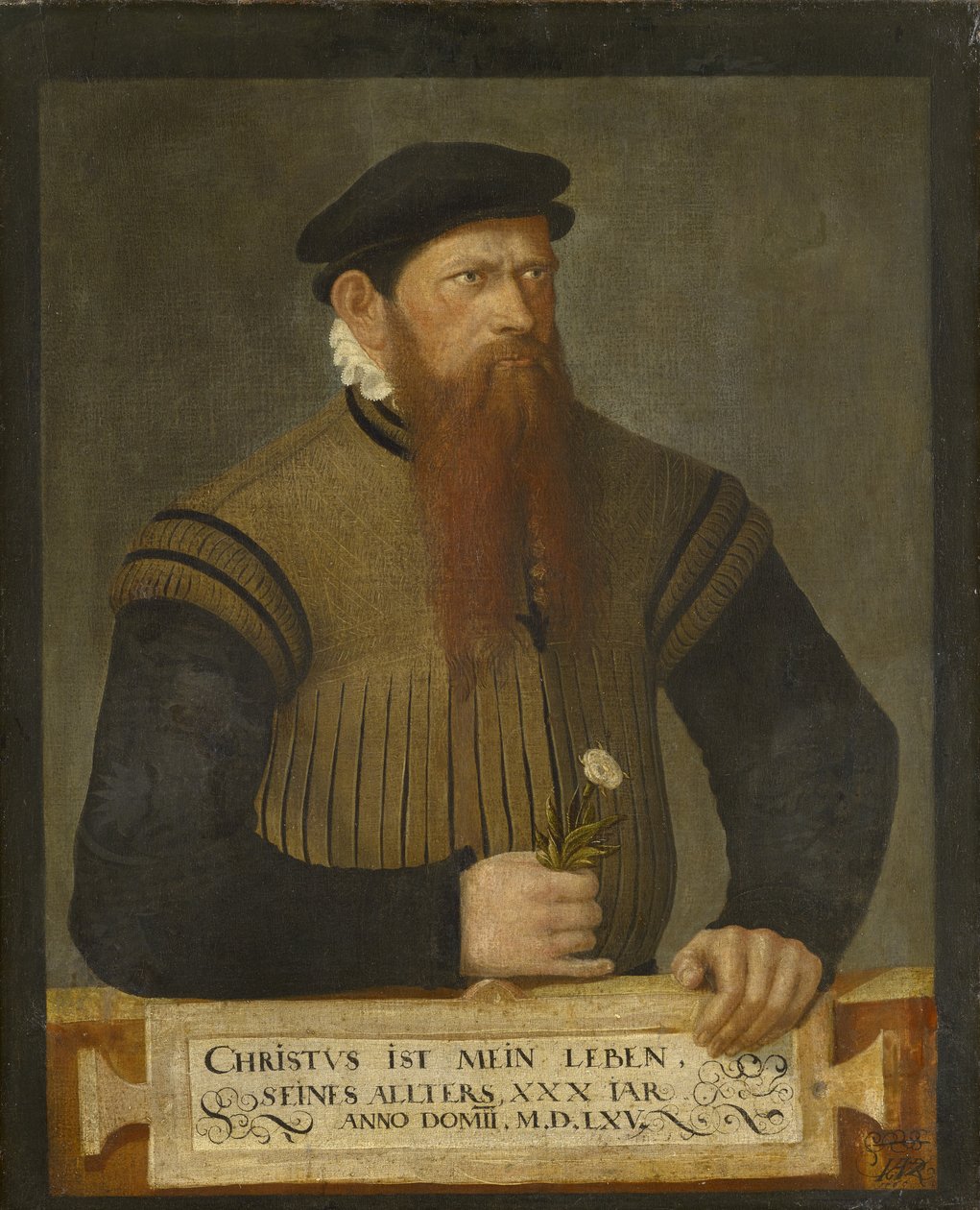 Porträtt av en skäggig man, 1565 av Jost Amman