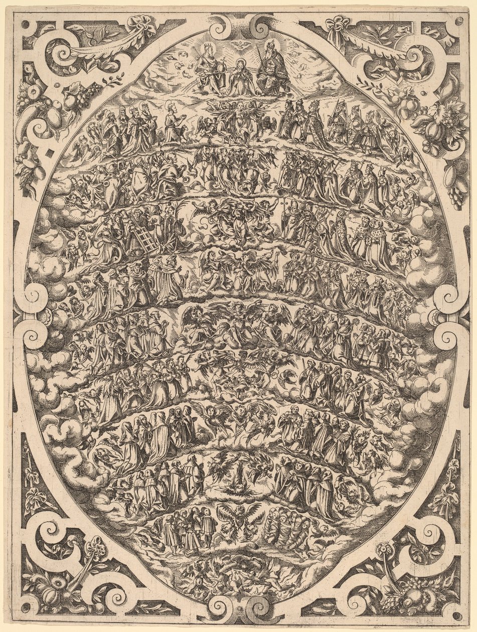Himlens hierarki, 1579. av Jost Ammon