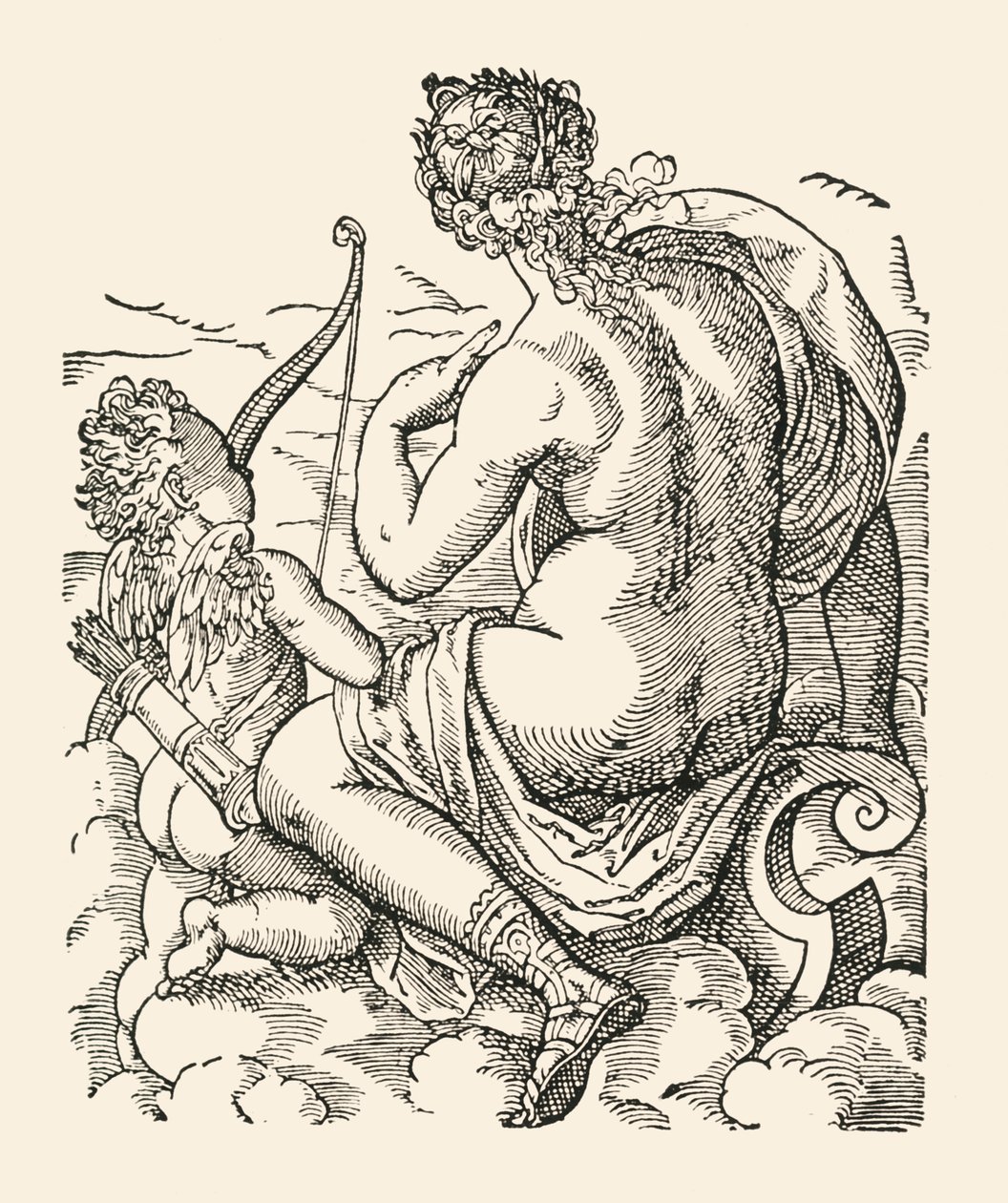Venus och Amor, 1906. av Jost Ammon