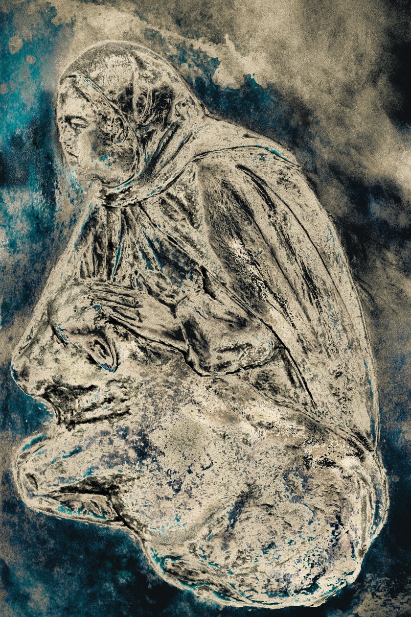 Servant in the Manger (Evening), 2016 (fotografi) av Joy Lions