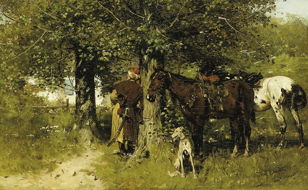 Mötet, 1881 av Jozef Brandt