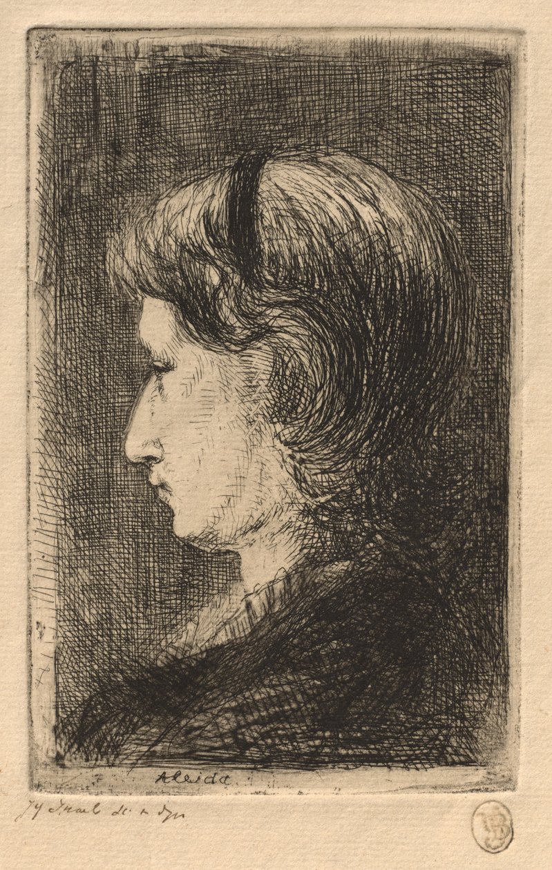 Porträtt av Mrs. israelisk av Jozef Israëls
