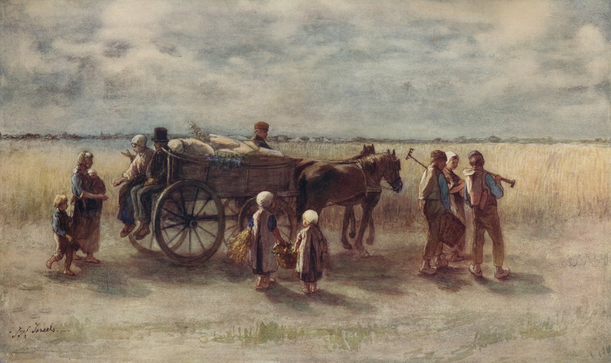 Potatisskörd, 1844, c1915 av Jozef Israëls