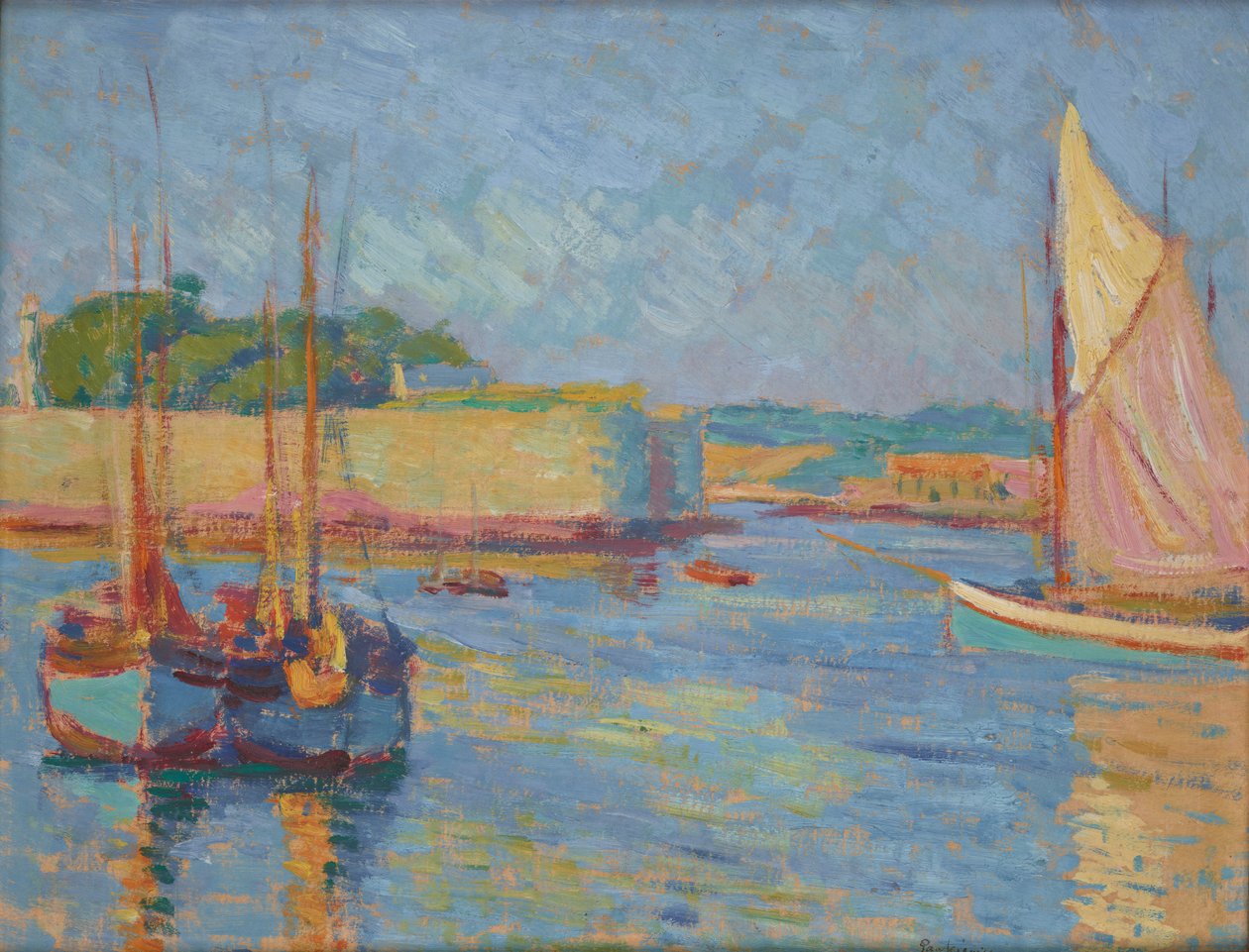Hamnen i Concarneau av Jozef Pankiewicz