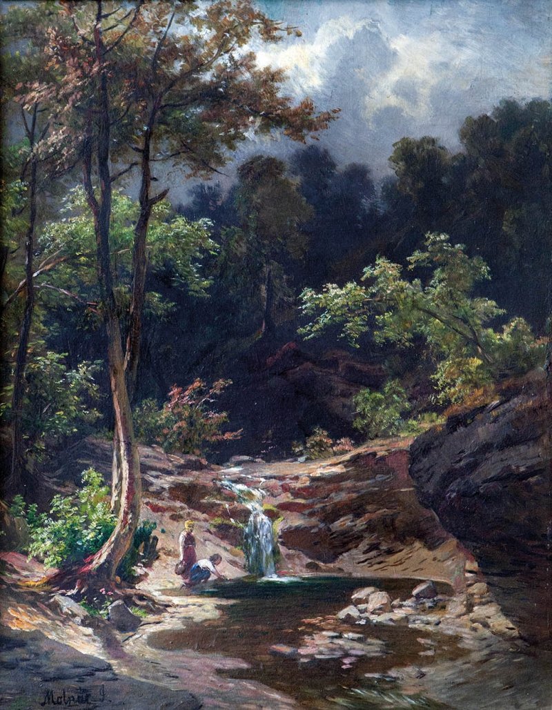  Erdei pataknEnglish: Forest Creekn av Jozsef Molnar