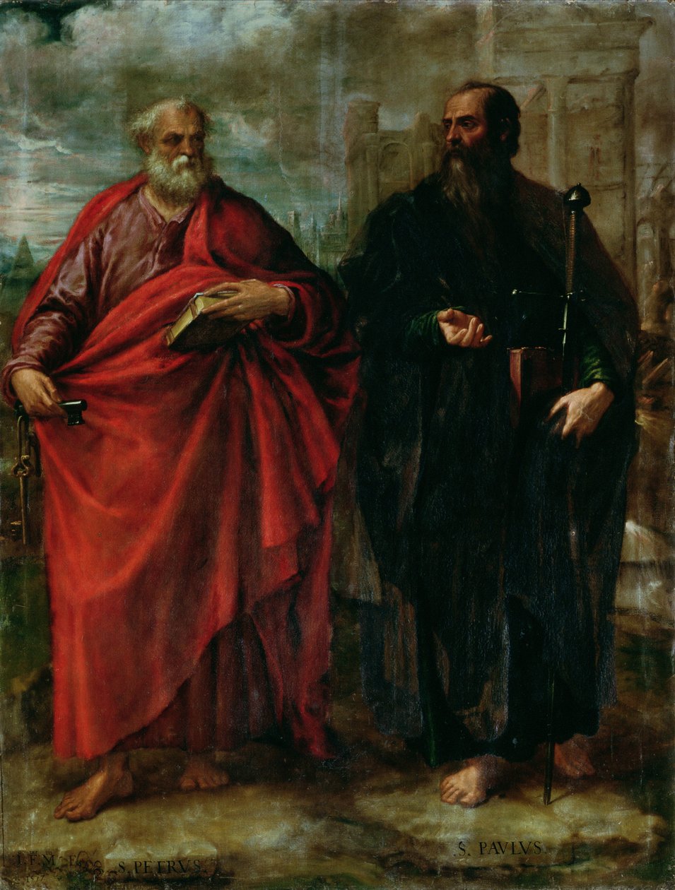 St. Peter och St. Paul, 1577 av Juan Fernandez de Navarrete