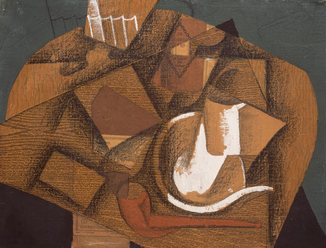  Tasse et pipen av Juan Gris