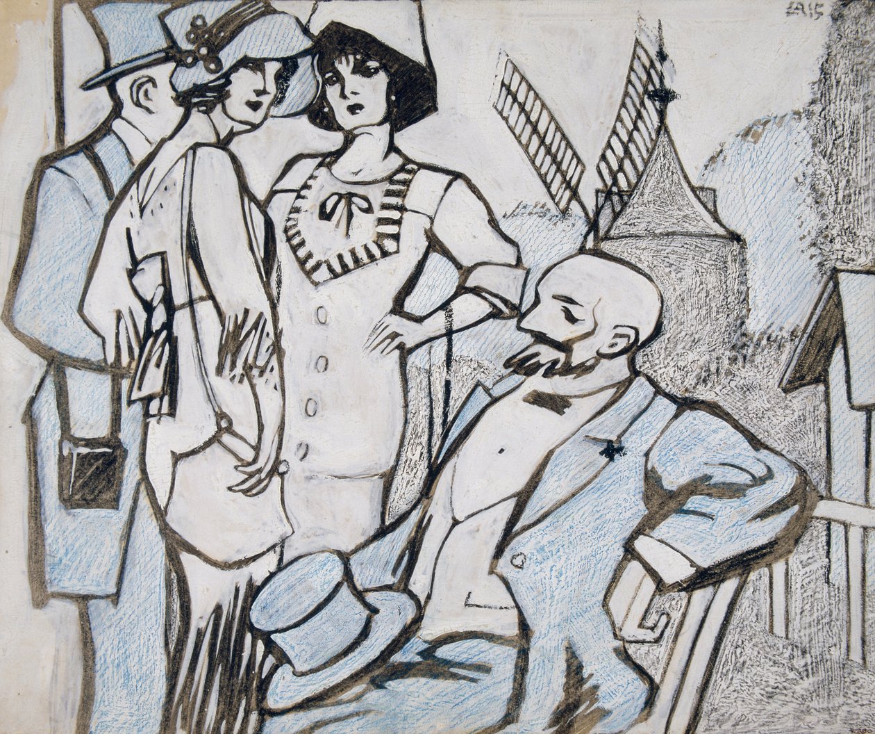 Aux courses des Longchamps av Juan Gris