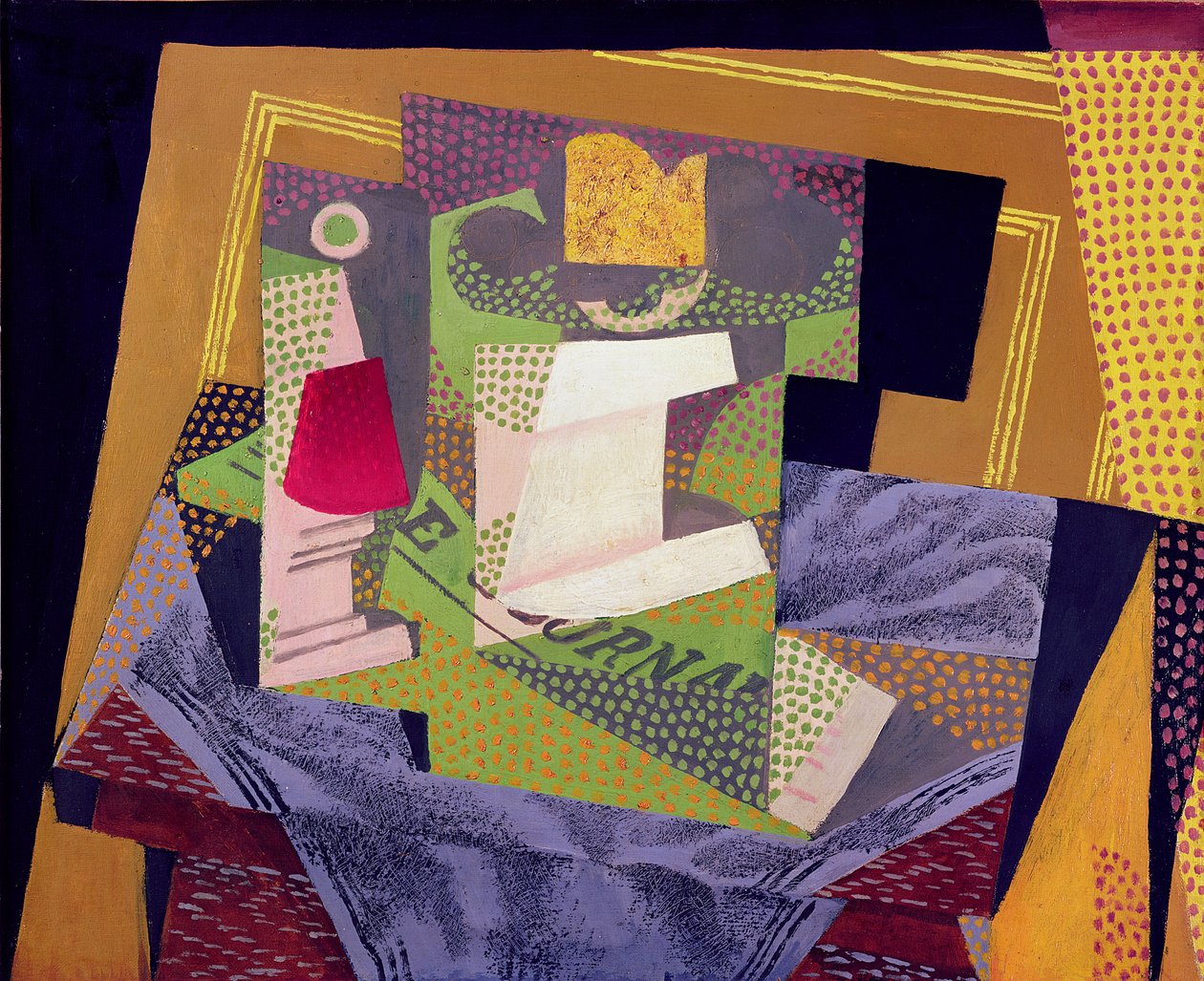 Komposition på ett bord, 1916 av Juan Gris