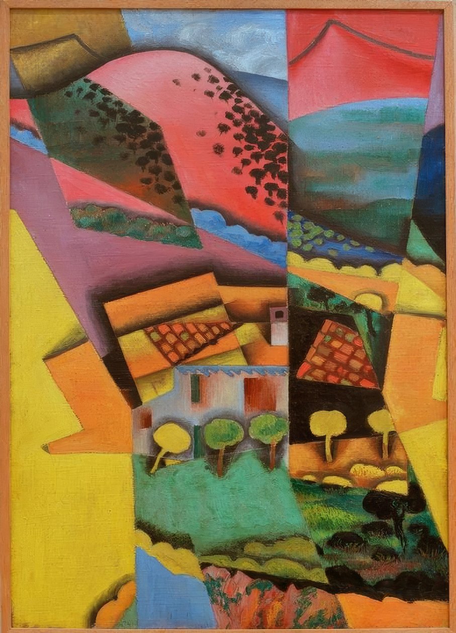 Landskap i Ceret av Juan Gris