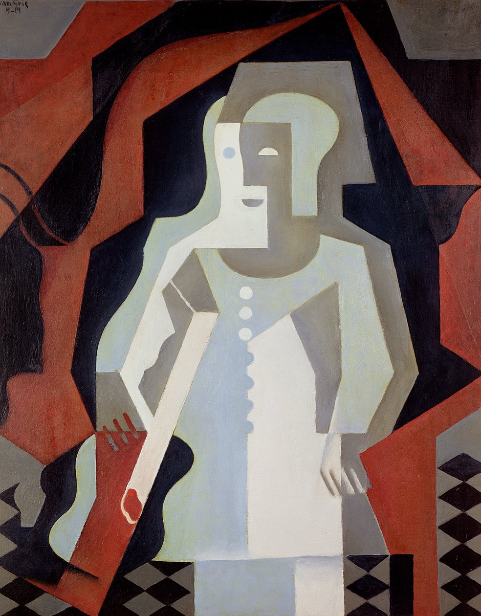 Pierrot, 1919 av Juan Gris