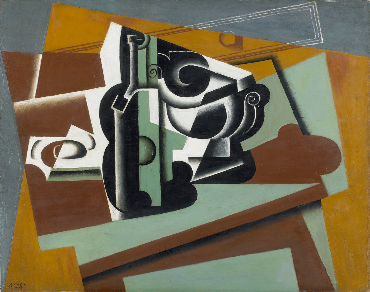 Stilleben, 1917 av Juan Gris
