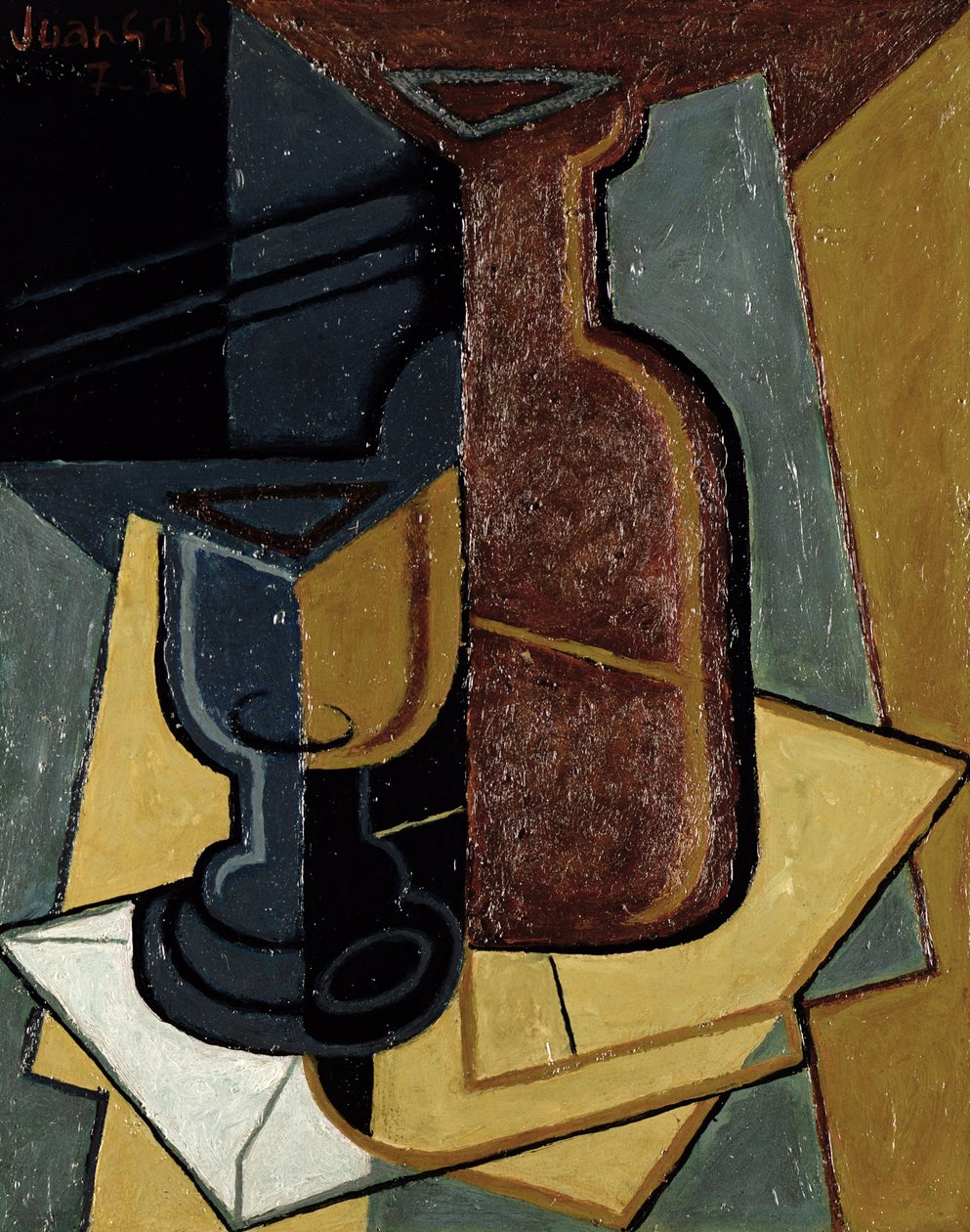 The Letter, 1921 (panel) av Juan Gris