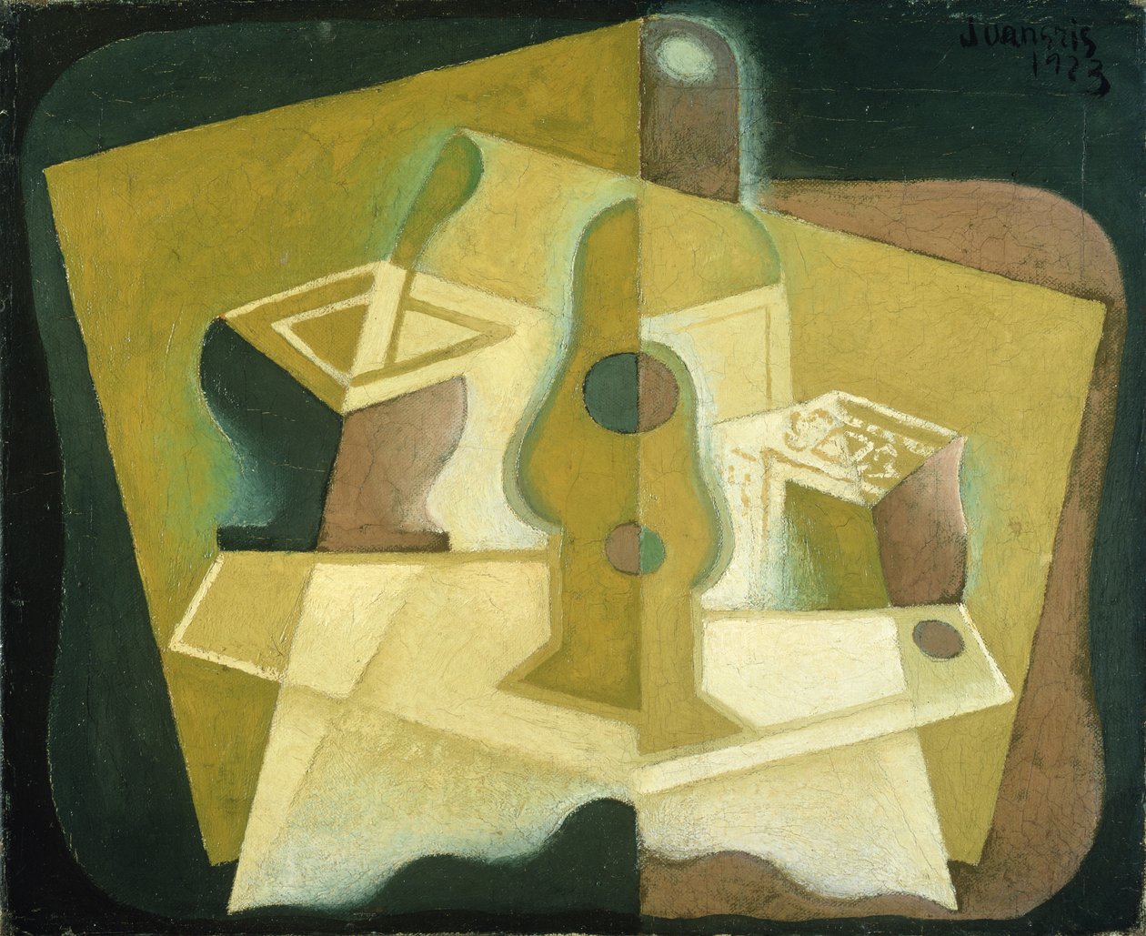 Tobakspaketet, ca 1923 av Juan Gris