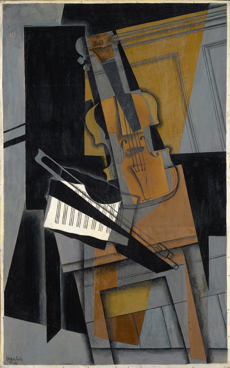 Fiolen, 1916 av Juan Gris