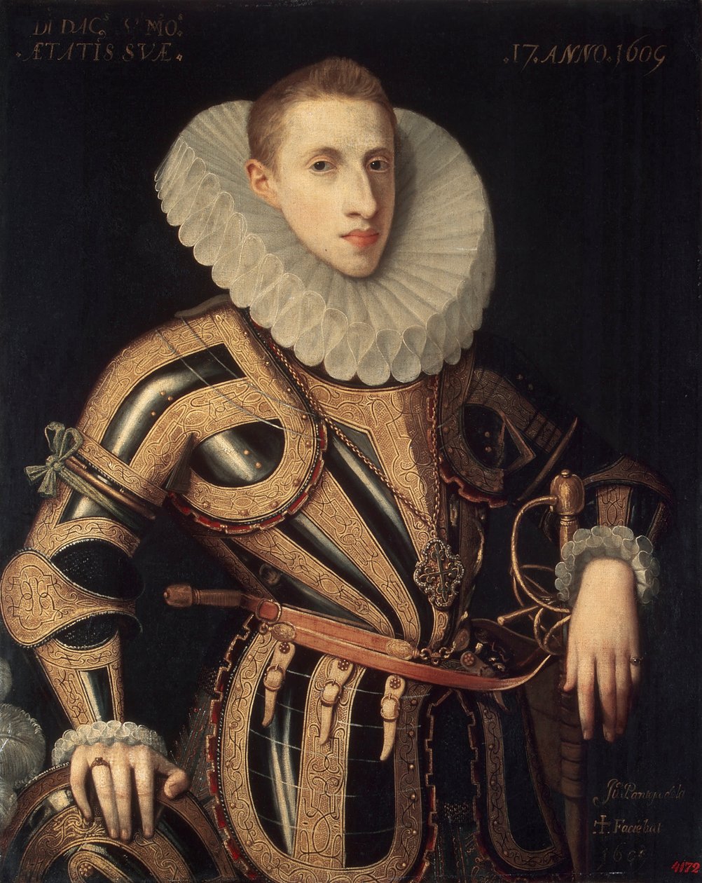 Portrait of Diego de Villamayor av Juan Pantoja de la Cruz