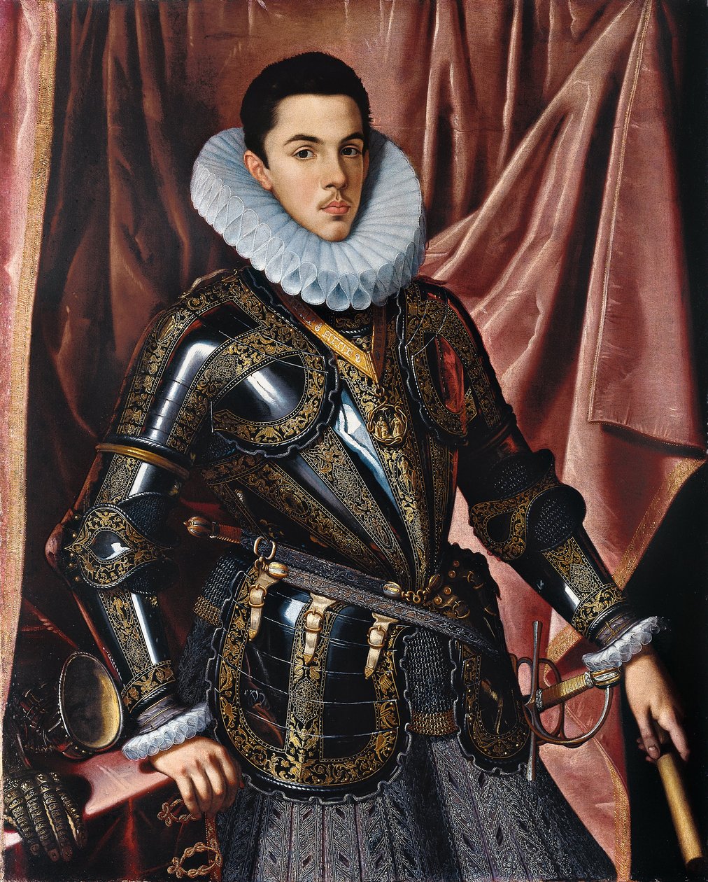 Porträtt av prins Philip Emmanuel av Savoyen av Juan Pantoja la de Cruz