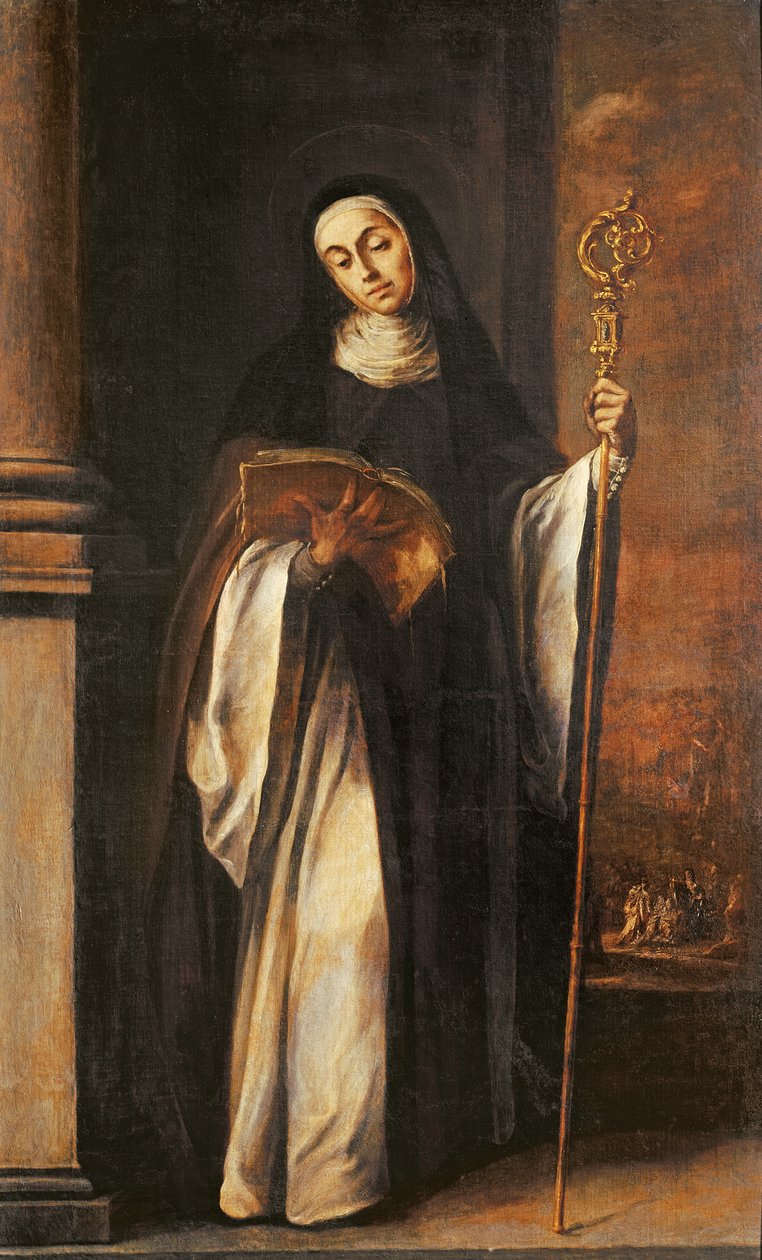 St. Paula eller en abbedissa, 1655 av Juan de Valdes Leal
