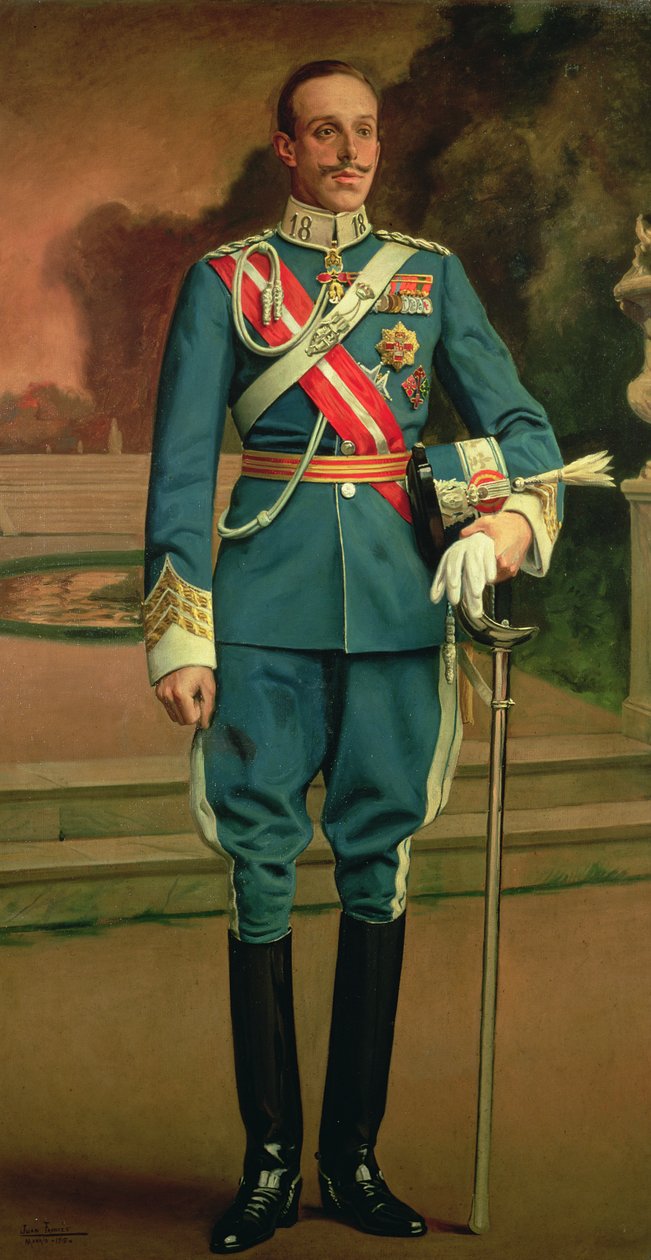 Kung Alfonso XIII av Juan Frances y Mexia