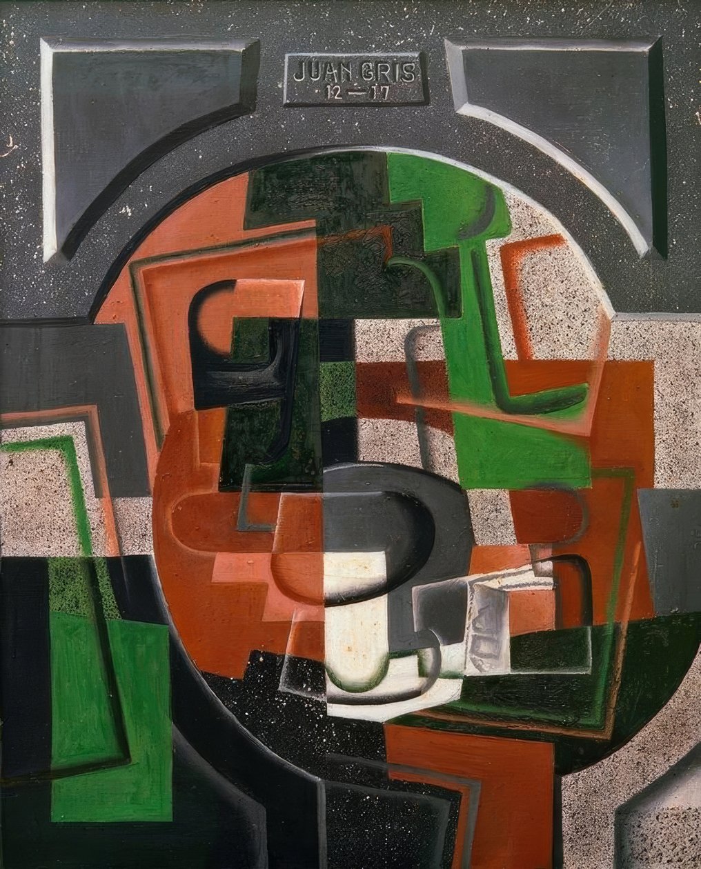 Stilleben på tallriken av Juan Gris