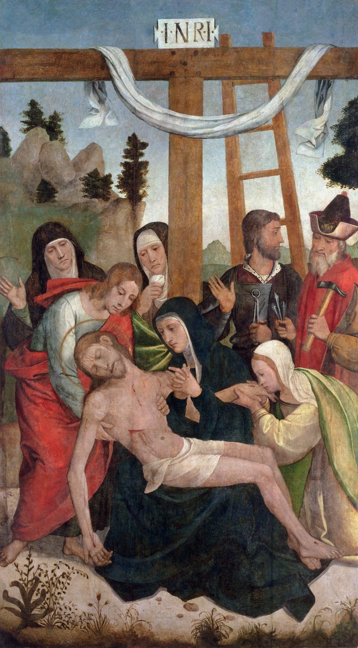 Depositionen (panel) av Juan de Borgoña