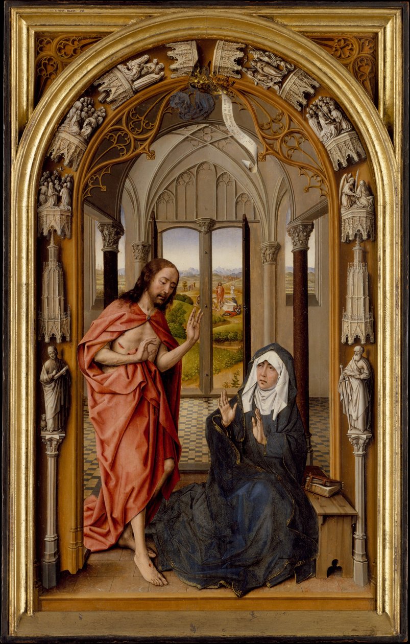 Kristus visar sig för sin moder, c.1496 av Juan de Flandes
