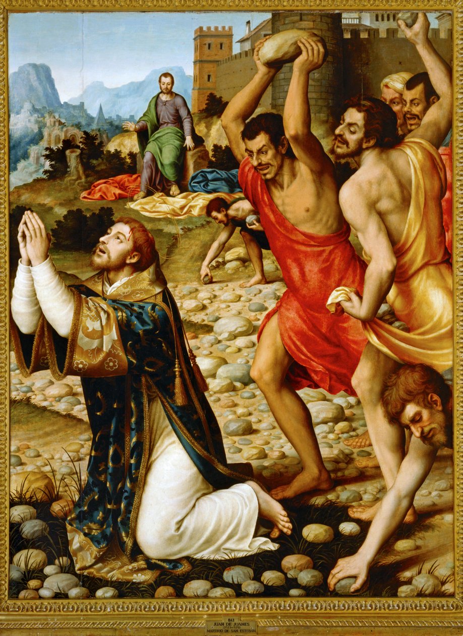 Sankt Stefans martyrskap ... av Juan de Juanes
