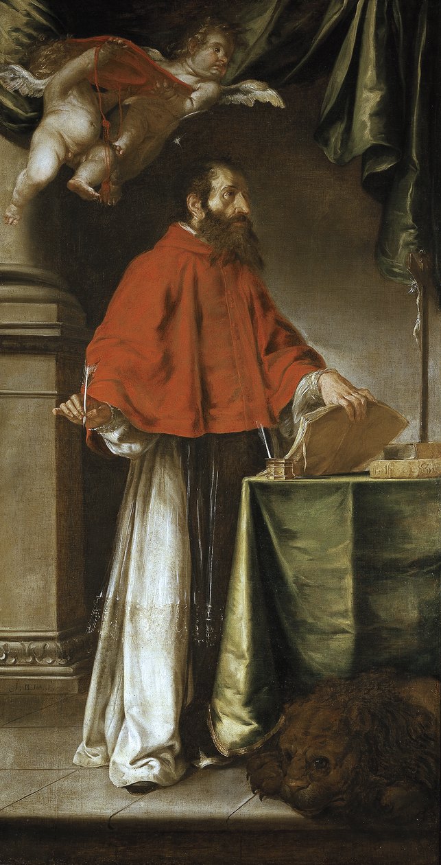 Spanska: San Jerónimo Saint Jerome av Juan de Valdes Leal