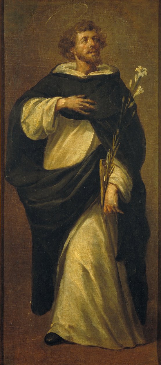 Saint Dominic de Guzmán av Juan de Valdes Leal