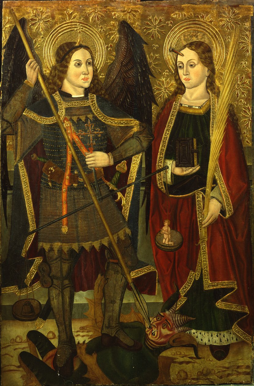Saints Michael och Engracia av Juan de la Abadía
