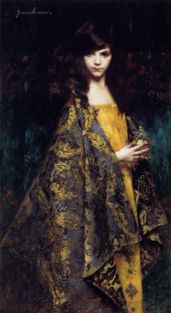 Portait De Jeune Fille av Juana Romani