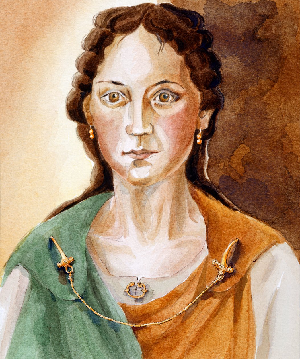 Romersk kvinna, sent 200-tal, c1990-2010 av Judith Dobie