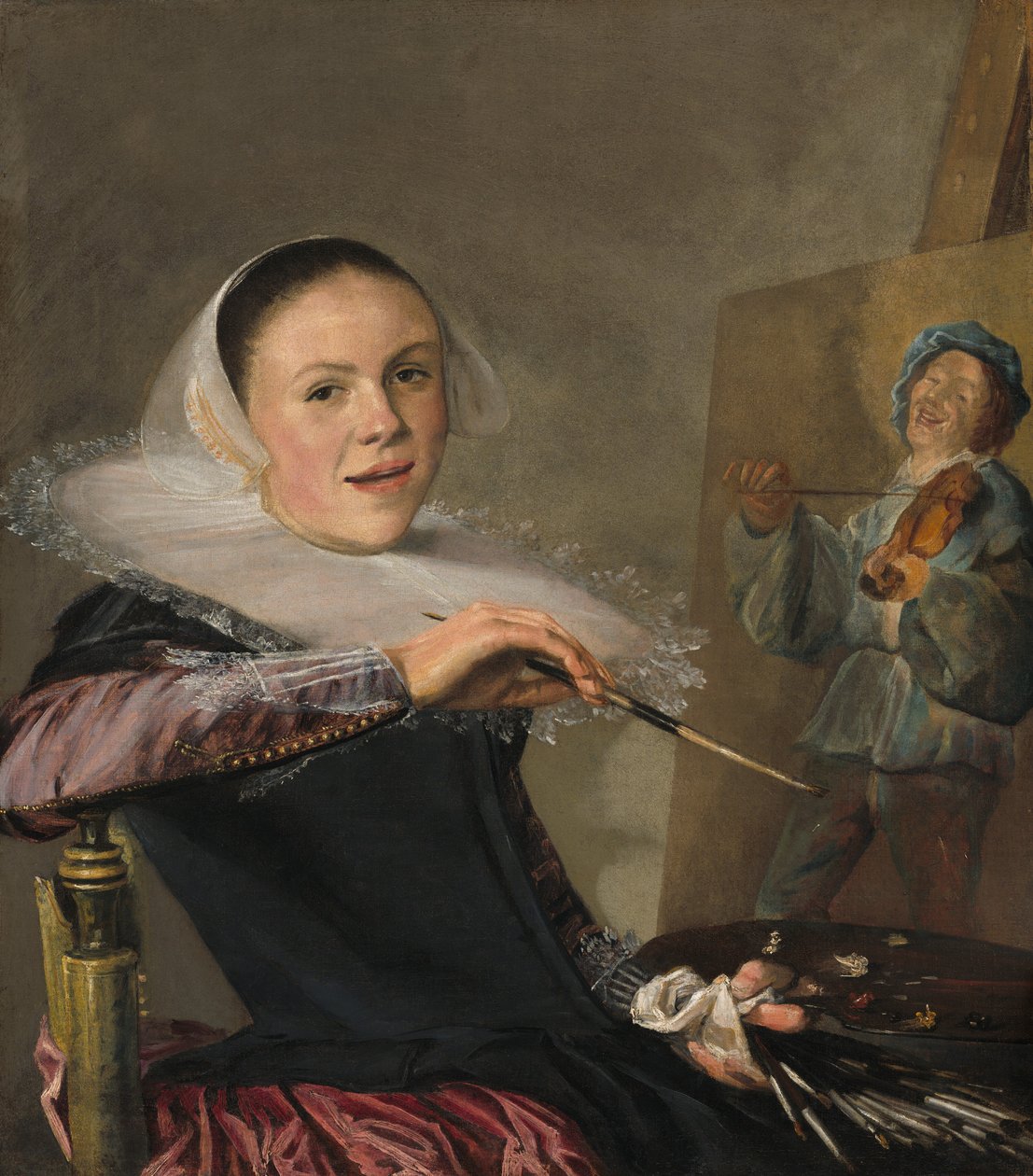 Självporträtt, ca. 1630. av Judith Leyster