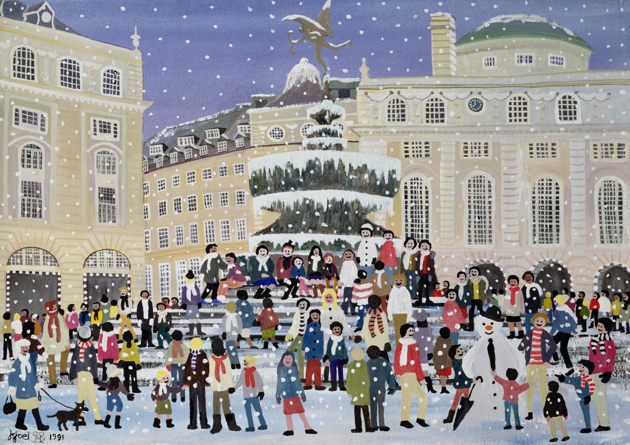 Piccadilly snöscen av Judy Joel