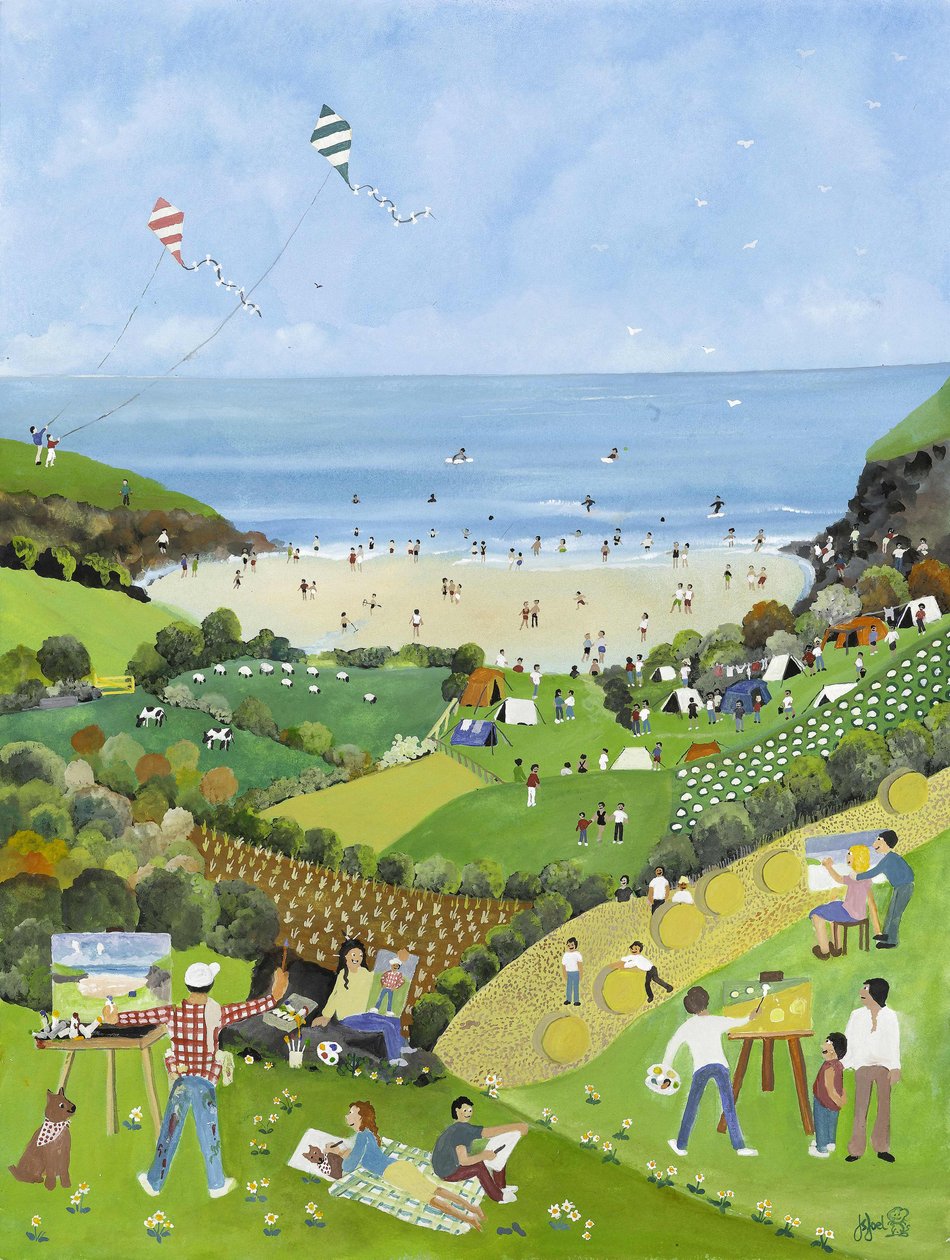 Sommarnöjen, 2009 (Gouache på papper) av Judy Joel