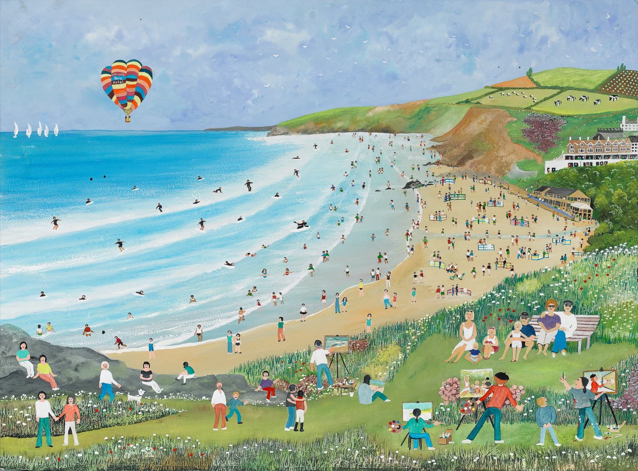 Watergate Bay, Cornwall av Judy Joel