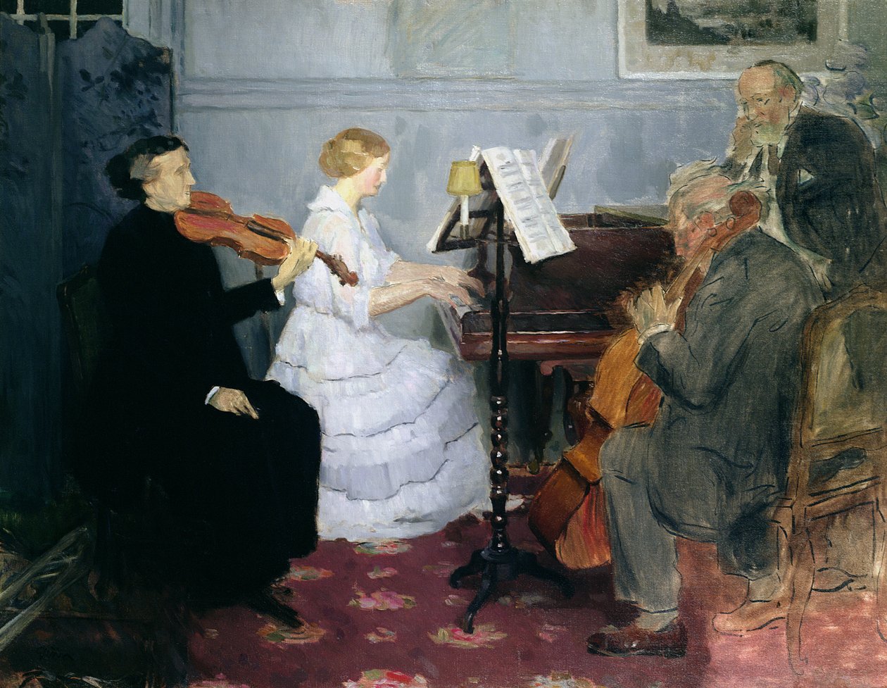 Kammarmusikkonsert, c.1885-90 av Jules Alexandre Gruen or Grun