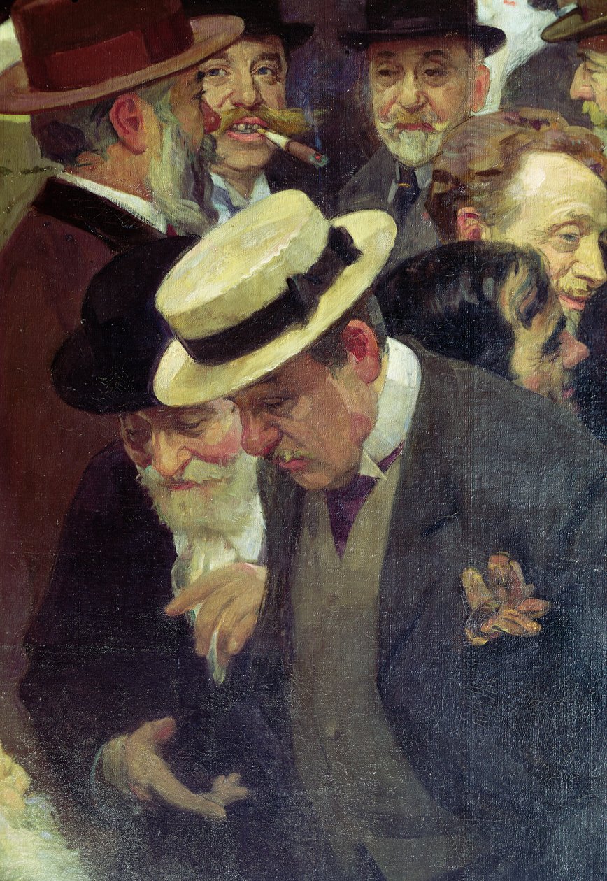 Fredag i den franska konstnärssalongen (detalj), 1911 av Jules Alexandre Gruen or Grun