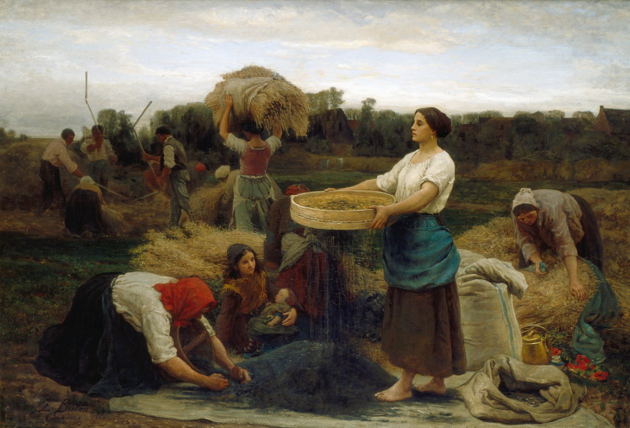 Colza (skörd av raps), 1860 av Jules Breton