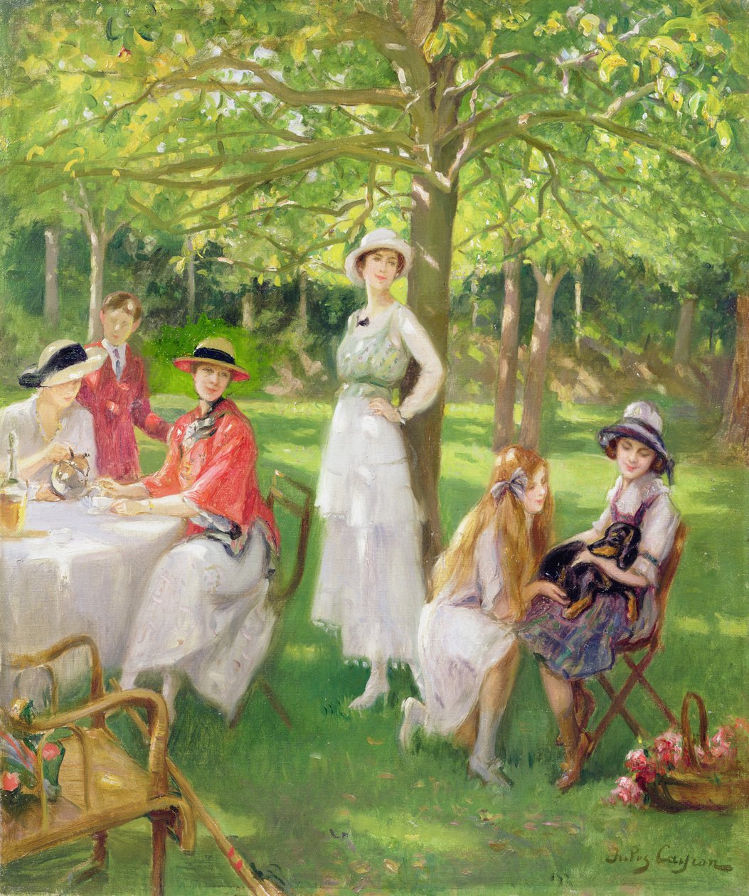 Te i trädgården av Jules Cayron